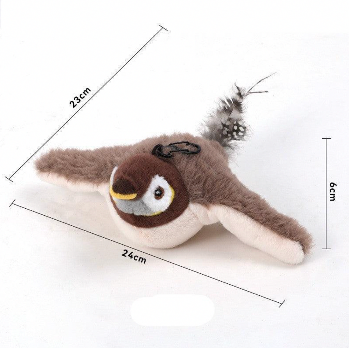 Sflatant Oiseau Jouet Pour Chat Perroquet