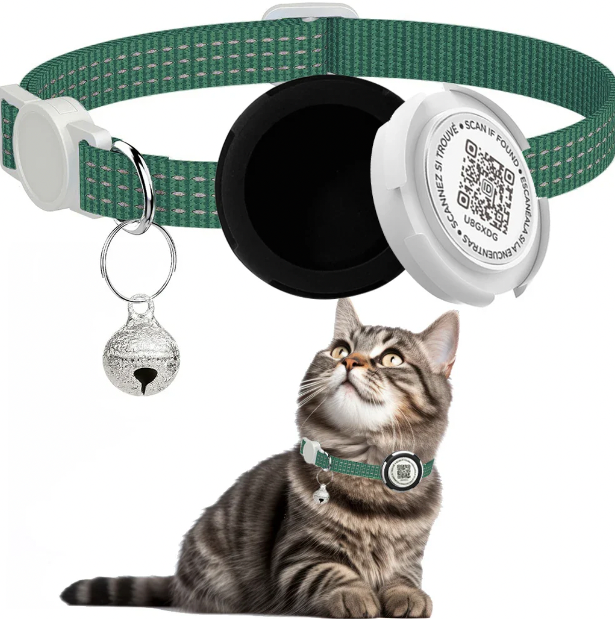Collier GPS Chat Anti Etranglement